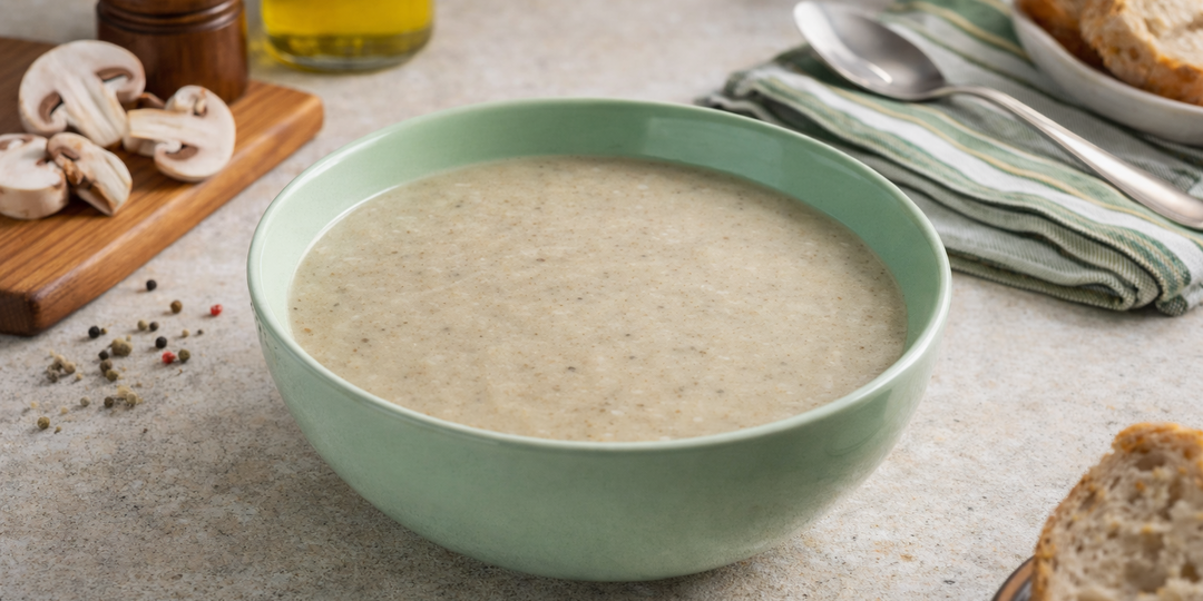 Суп-пюре грибной с курицей