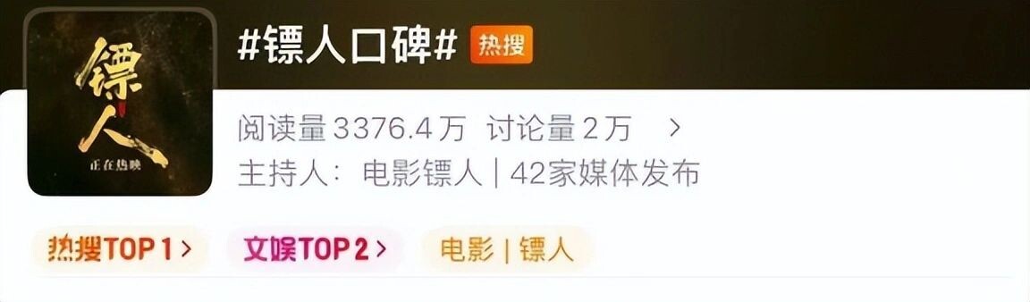   «Клинки Хранителей» (Blades of the Guardians / 镖人) в китайских социальных сетях:   
Хэштег: #Отзывы о Клинках Хранителей# (#镖人口碑#).   
Статус: «Горячий поиск» (Hot Search / 热搜).   
Количество просмотров: 33,764 миллиона.   
Количество обсуждений: 20 тысяч.   
Рейтинги: 
ТОП-1 в общем списке горячих запросов.   
ТОП-2 в категории «Культура и развлечения».