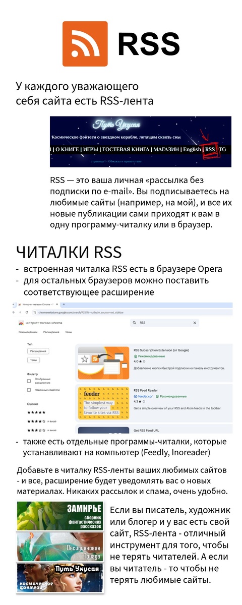 Что такое RSS - инфографика