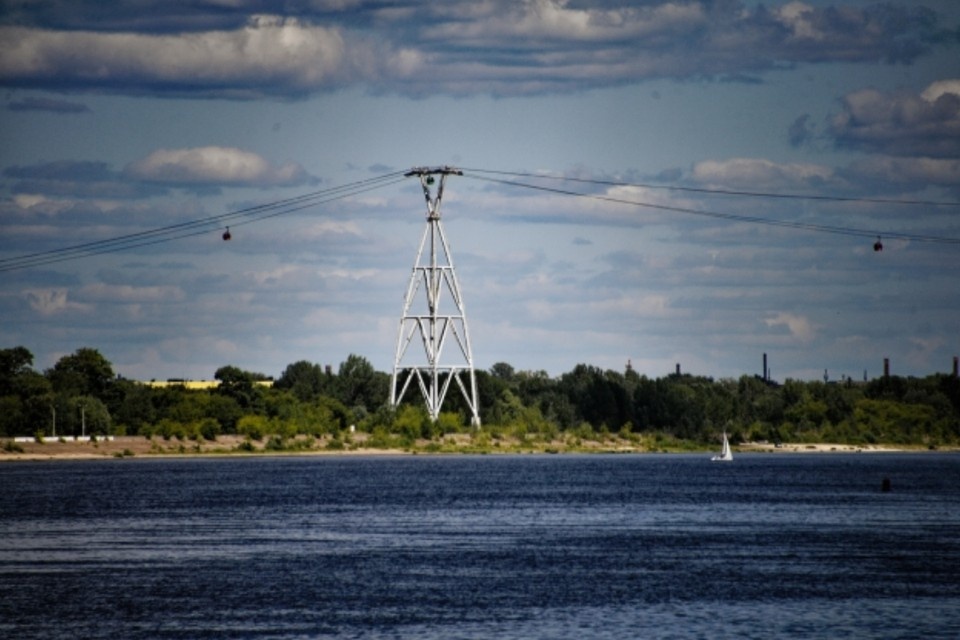   Канатная дорога через Волгу успешно работает в Нижнем Новгороде. Иван МАКЕЕВ