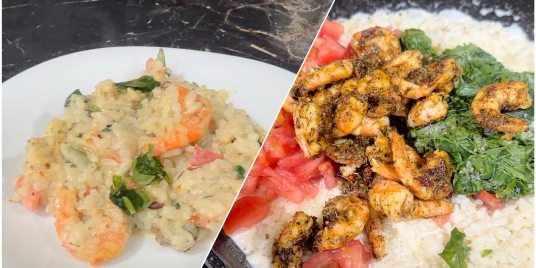 Рецепт приготовления сливочного риса с креветками