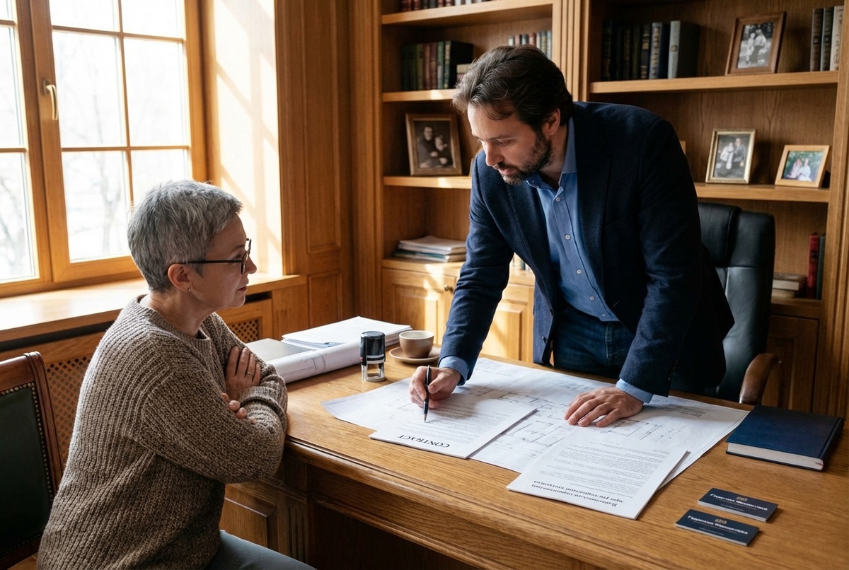 возврат банковской гарантии при расторжении контракта — юрист изучает документы за рабочим столом