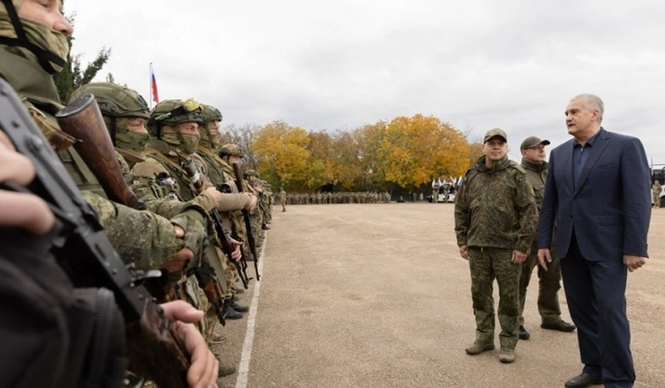    Добровольческий отряд "Барс-Крым" был создан в 2021 году по инициативе главы республики. Фото: Сергей Аксенов/Tg