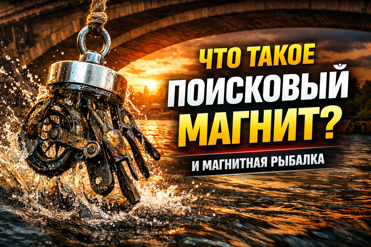 Что такое поисковый магнит и магнитная рыбалка