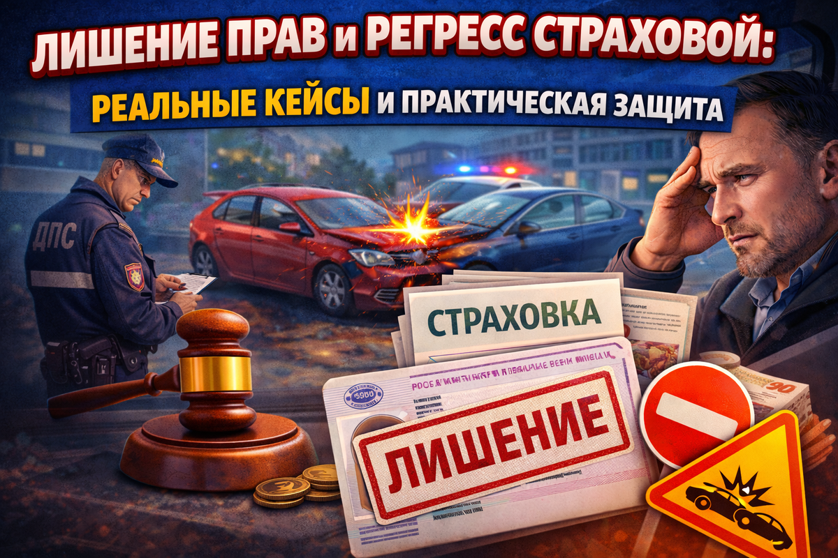 Лишение прав и регресс страховой