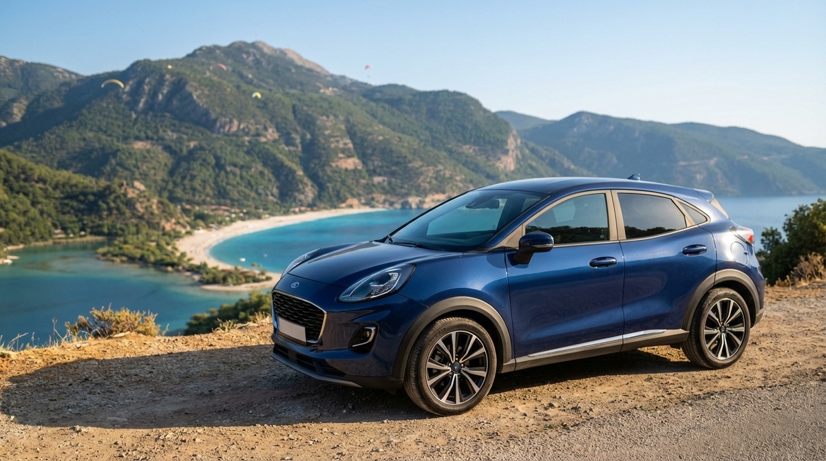 Арендованный автомобиль на курорте Олюдениз