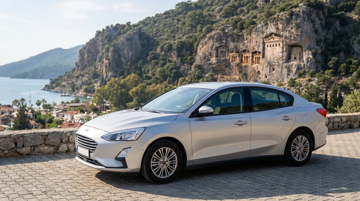 Арендованный автомобиль на дорогах Фетхие