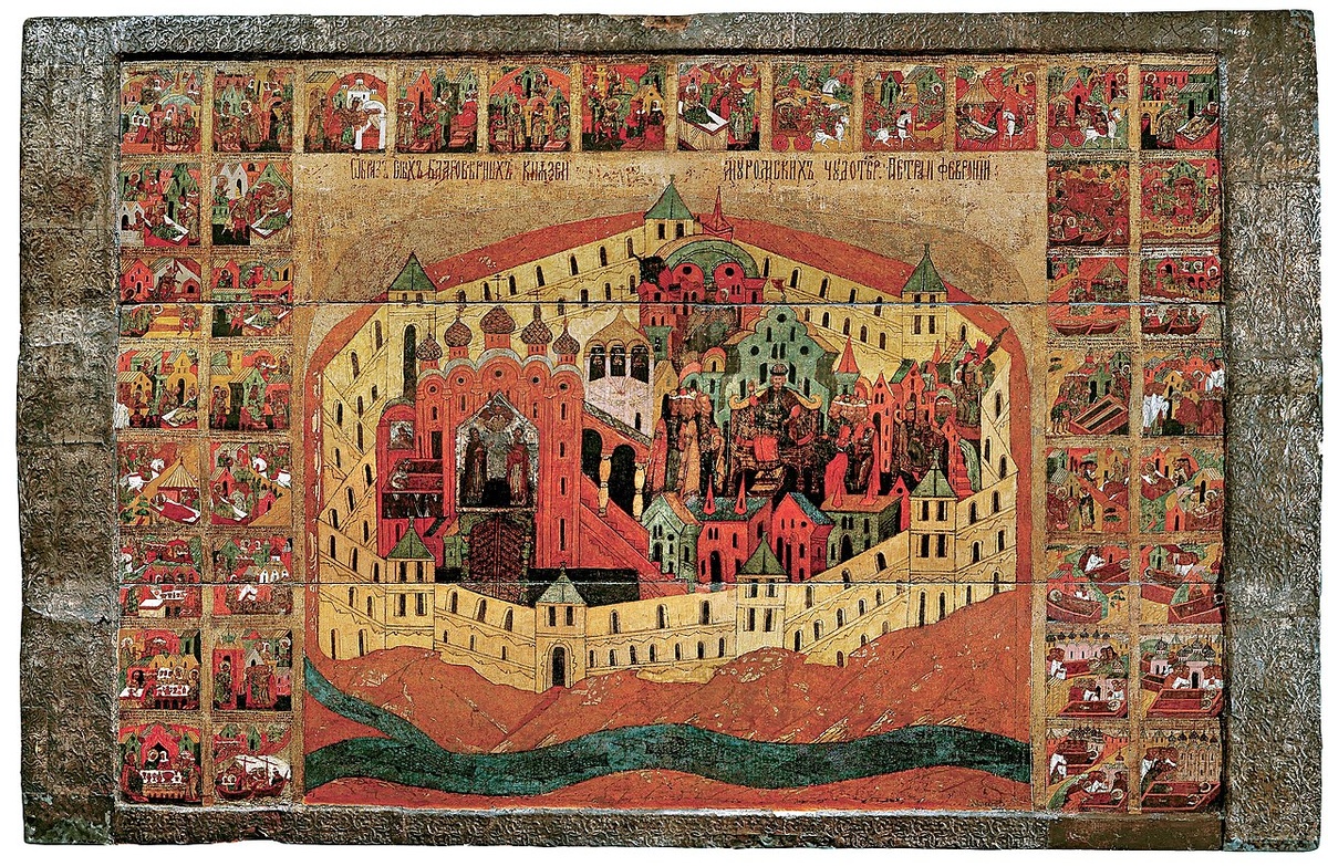 Изображение Мурома на иконе 1560 года.