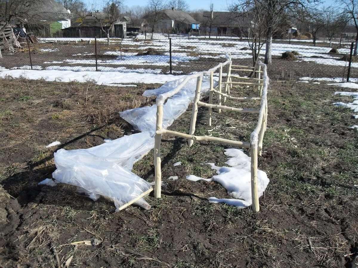 Огород в марте