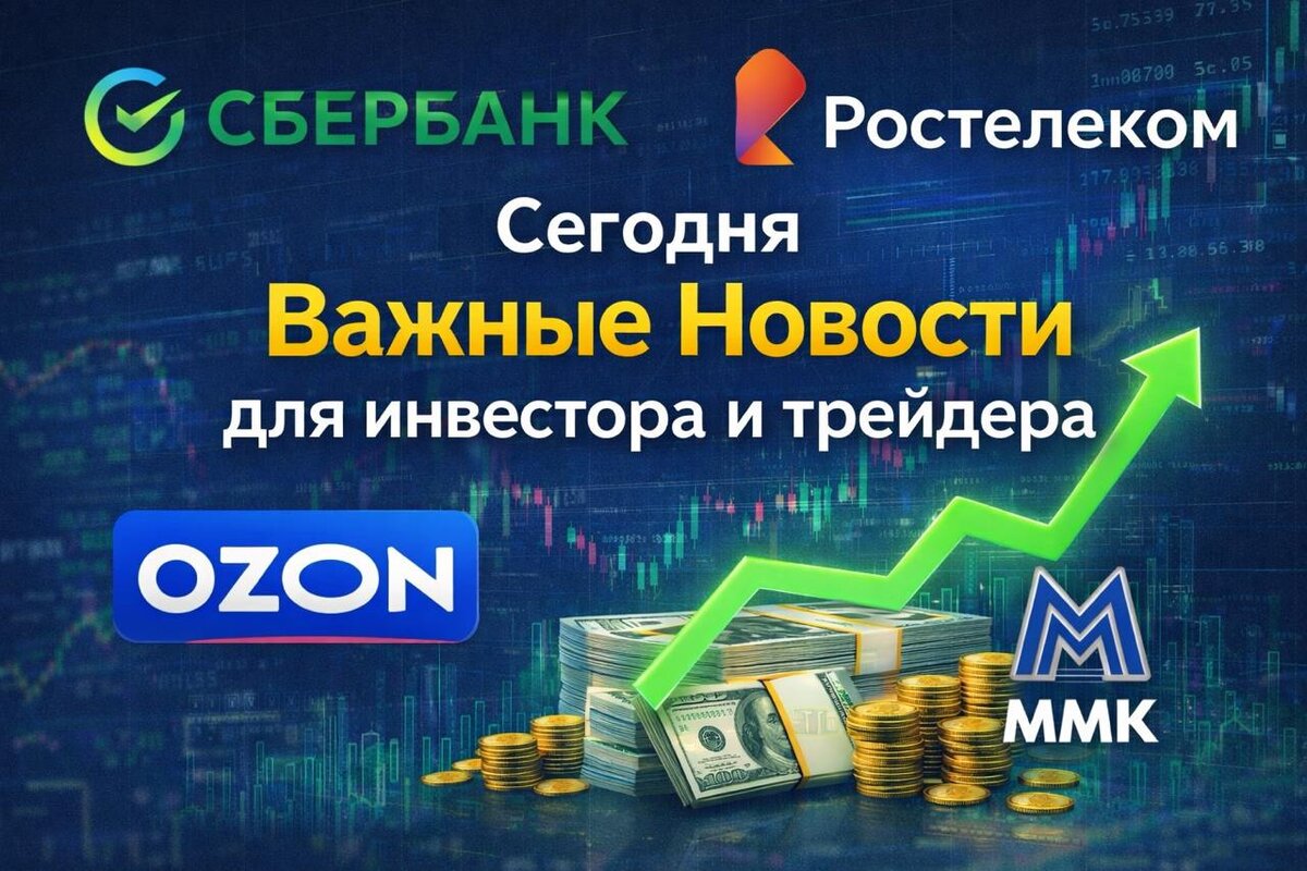 🇷🇺 Четверг, 26 февраля: главные события для трейдера

Сегодня инвесторы будут внимательно изучать квартальные и годовые отчёты ключевых российских компаний. Это дни повышенной волатильности – цены на акции могут резко меняться после публикации данных.

🏦 Сбербанк ($SBER, $SBERP)
Главный банк страны представит финансовые результаты по МСФО за весь 2025 год. Рынок ждет цифр по чистой прибыли, рентабельности капитала и качеству кредитного портфеля. Отчёт Сбера часто задаёт настроение всему рынку, а также влияет на ожидания по дивидендам (обычно банк направляет на дивиденды 50% прибыли). Хорошие показатели могут поддержать котировки, слабые – вызвать коррекцию.

📱 Ростелеком ($RTKM, $RTKMP)
Национальный оператор связи отчитается за 2025 год. Ключевые метрики: выручка, OIBDA (прибыль до вычета амортизации) и чистая прибыль. Инвесторы обратят внимание на динамику долга и дивидендные перспективы – "Ростелеком" традиционно платит дивиденды, и отчёт может дать сигнал об их размере. Акции компании чувствительны к новостям о господдержке и инвестициях в инфраструктуру.

📦 Ozon ($OZON)
Крупнейший e-commerce игрок публикует результаты за 4-й квартал 2025 года. Это самый важный период для ритейла из-за сезона распродаж. Главное, на что смотрят аналитики:

· GMV (оборот товаров) – как выросли продажи.
· Динамика активных покупателей и количества заказов.
· Скорректированная EBITDA – показывает, насколько компания близка к операционной прибыльности.
  Сильный отчёт способен подогреть интерес к сектору e-commerce в целом.

💿 ММК ($MAGN)
Магнитогорский металлургический комбинат раскрывает операционные и финансовые показатели за 4-й квартал 2025 года. Для металлургов сейчас важны цены на сталь и сырьё, а также курс рубля (экспортная выручка). Инвесторы оценят рентабельность (EBITDA margin) и прогнозы менеджмента по дивидендам. Акции ММК часто реагируют на отклонения фактической прибыли от консенсус-прогнозов.

💡 Совет начинающим
Во время выхода отчётов рынок может лихорадить