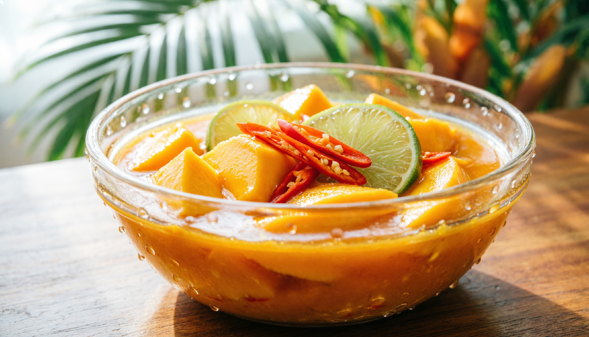 Манговый маринад с лаймом и чили