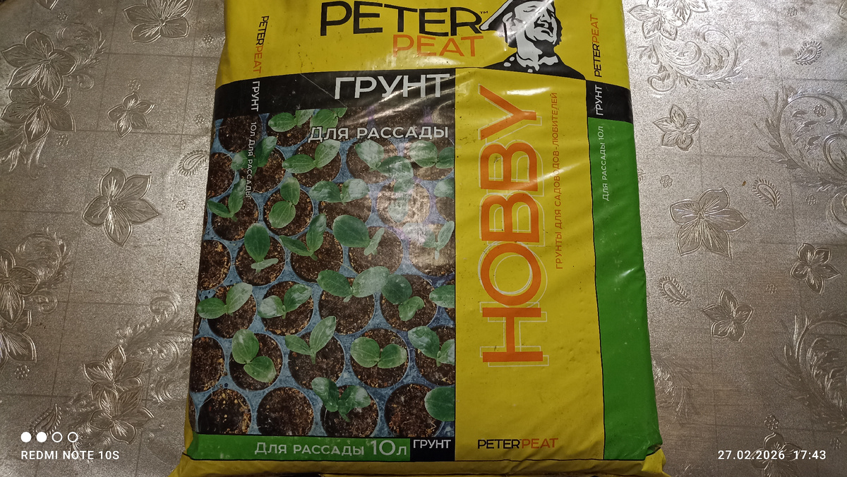 Грунт для рассады. Фото автора.