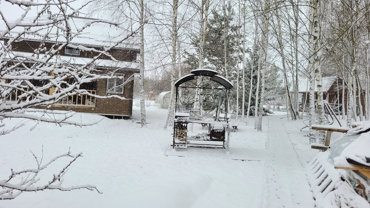 Зима в апреле.