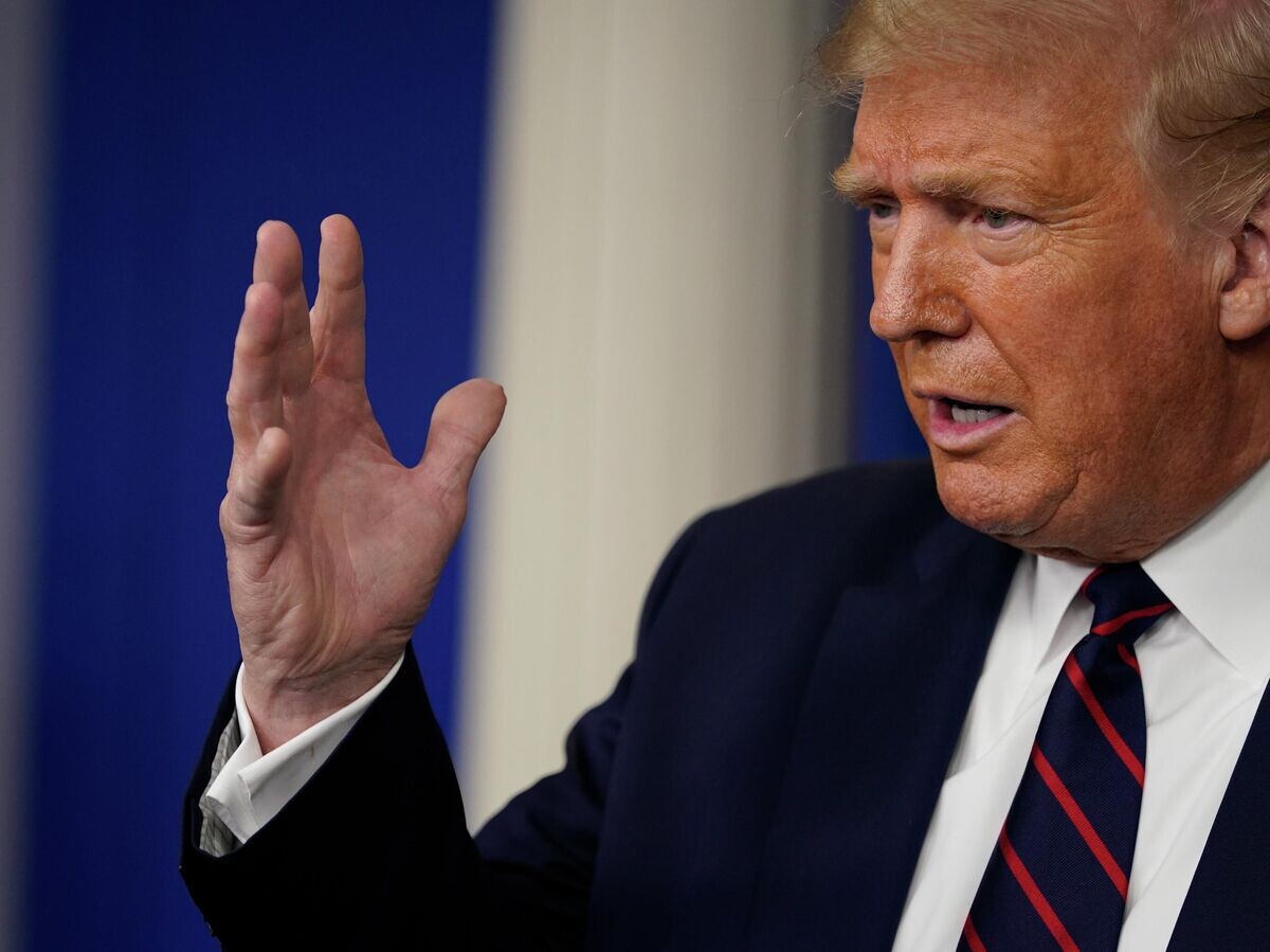    Президент Дональд Трамп во время пресс-конференции в Белом доме в Вашингтоне | © AP Photo / Evan Vucci