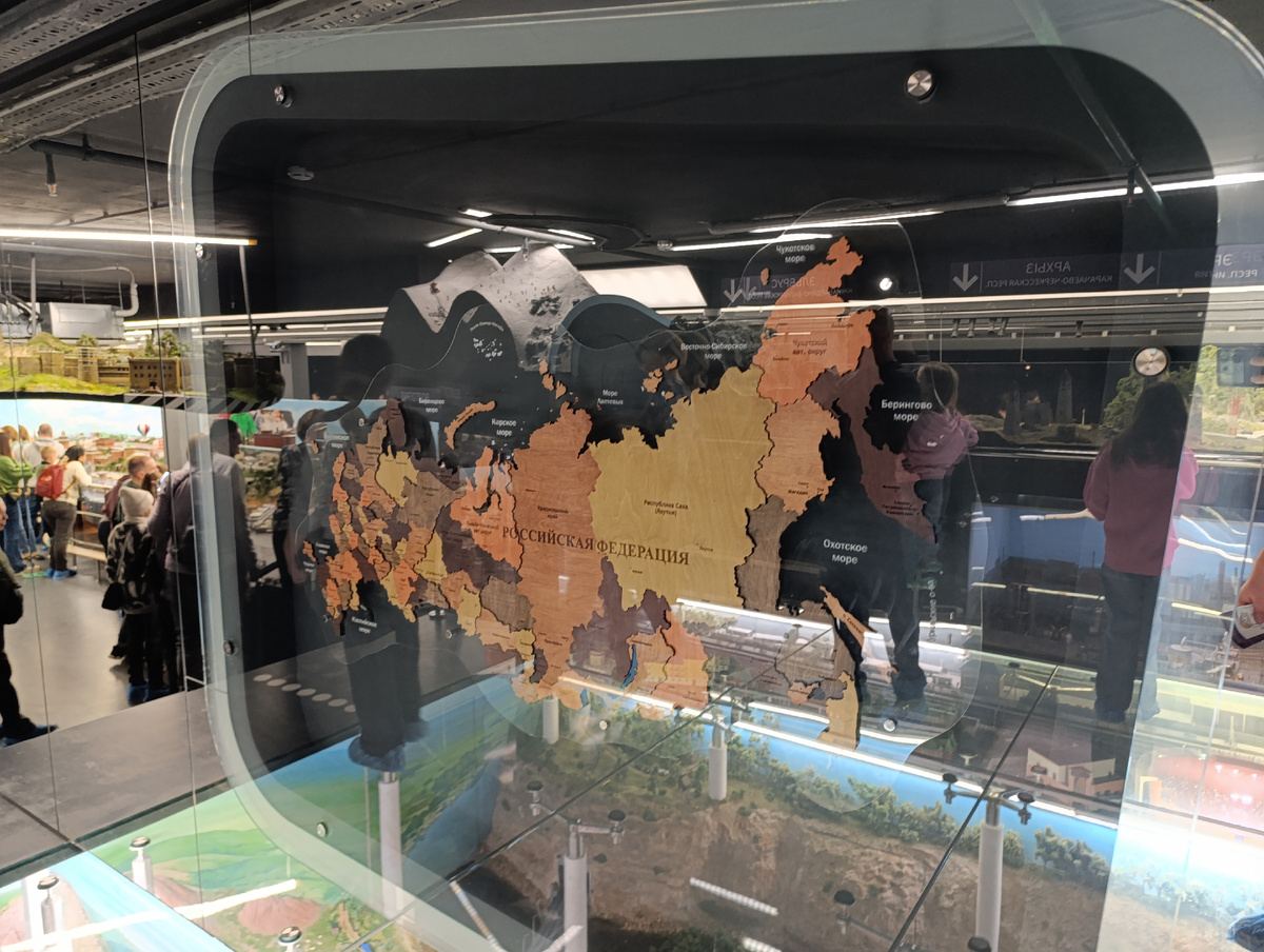 Музей-диорама "Царь-макет". Карта России