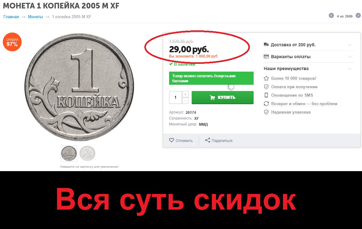 Вся суть скидок, акций, льгот