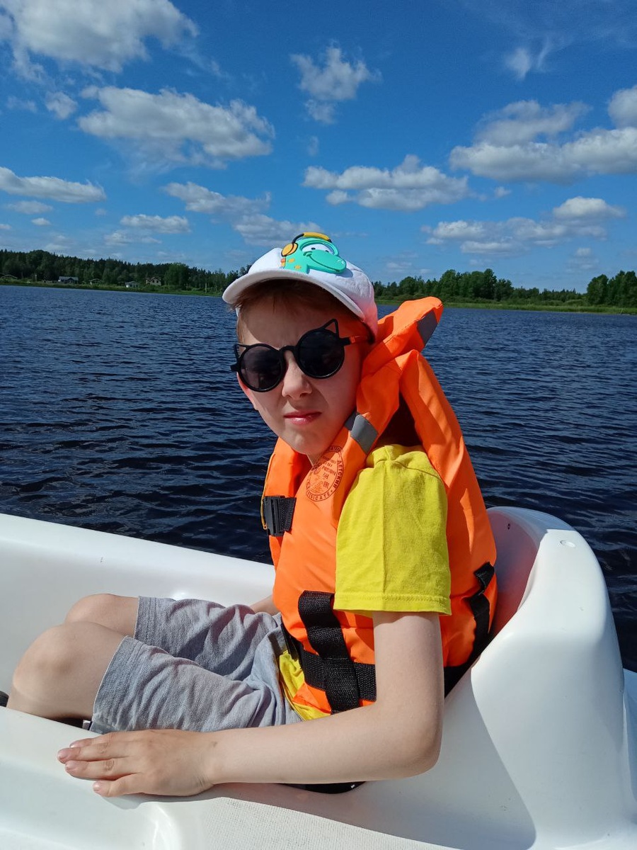 На катамаране