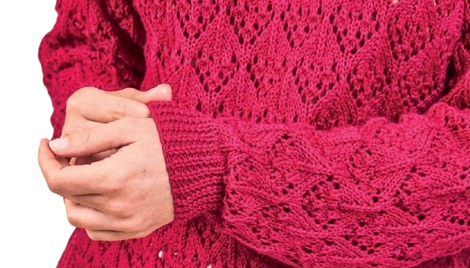 4 ажурных пуловера в сочных весенних оттенках. Описание и схемы