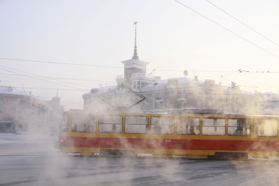    Барнаул. Зима. Сильный мороз. Источник: Олег Укладов