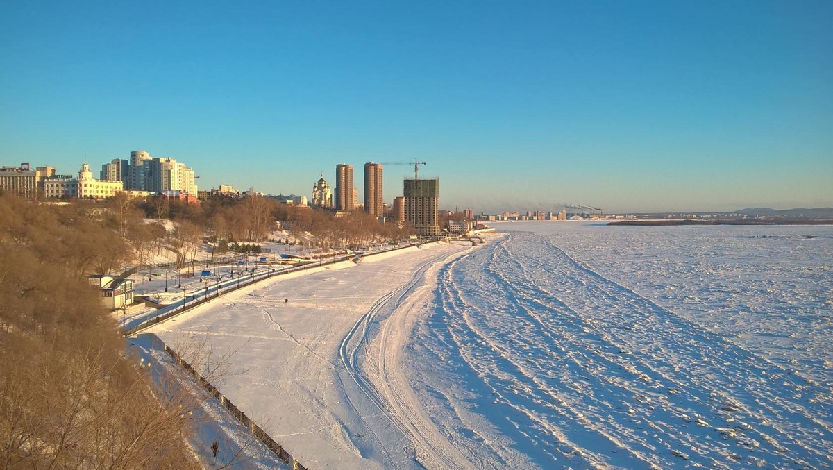 Зима в Хабаровске