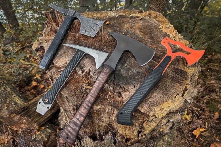 Ознакомьтесь с четырьмя моделями томагавков: SOG War Fighter, RMJ Tactical Dvalinn, Winkler Knives Ridge Line и Hogue Knives EX-T01.