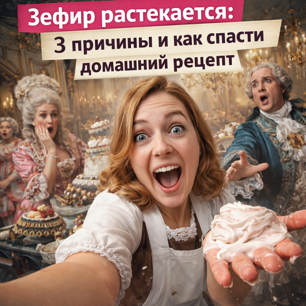    Разбор основных ошибок: почему домашний зефир не держит форму и как это исправить. admin