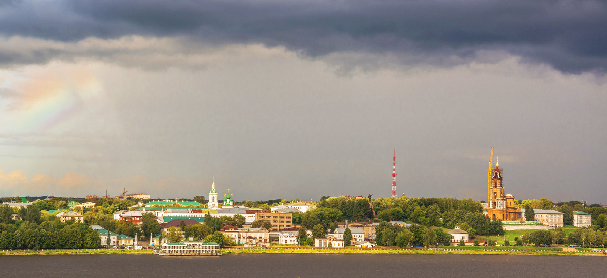 Вид на город со стороны Заволжья
