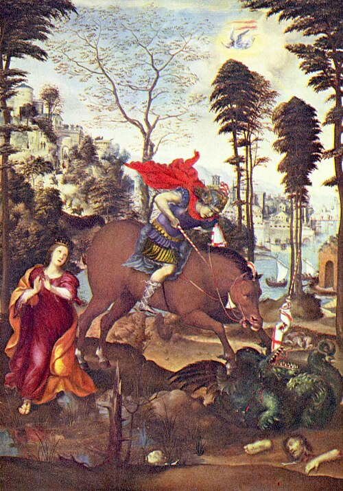 Святой Георгий и Дракон, 1518г. Фото:https://upload.wikimedia