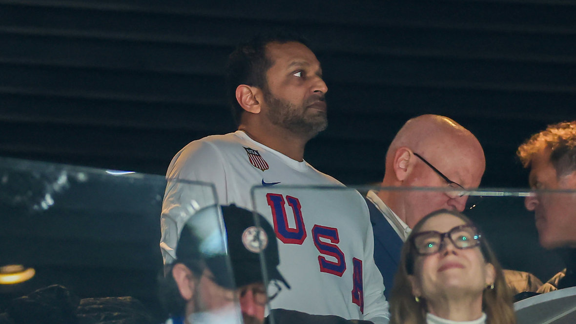    Кэш Патель на Олимпиаде-2026. Getty Images