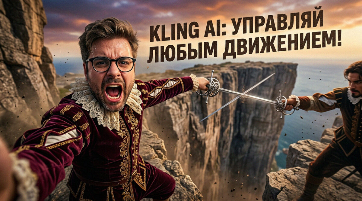    Пример настройки движения персонажа через интерфейс Kling AI Артур Хорошев