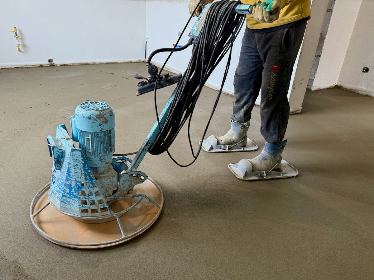 Устройство стяжки пола под линолеум