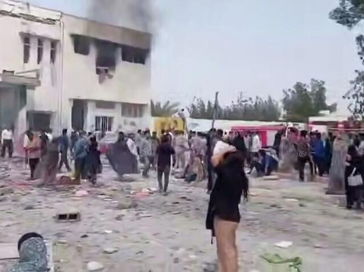    На месте удара по школе на юге Ирана | © Кадр видео из соцсетей