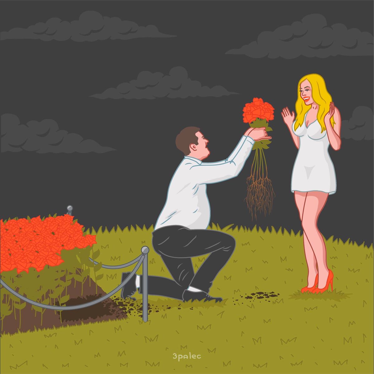 КАРИКАТУРА ОТ АВТОРА КАРИКАТУР И КОМИКСОВ "3Palec" / НА ВЕЧНУЮ ПАМЯТЬ....
