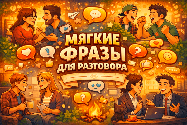 Мягкие фразы для разговора – как говорить так, чтобы вас слышали (и не удаляли из чата) 😄