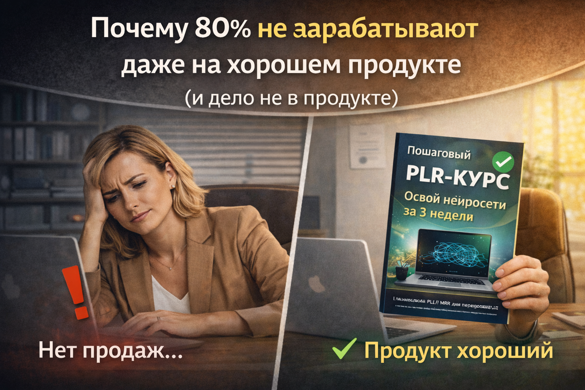 1.	Почему 80% не зарабатывают даже на хорошем продукте (и дело не в продукте)