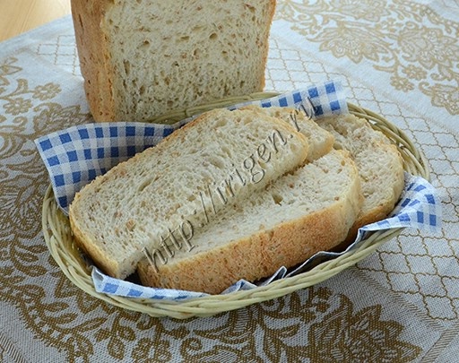 Хлеб с пшеничной кашей