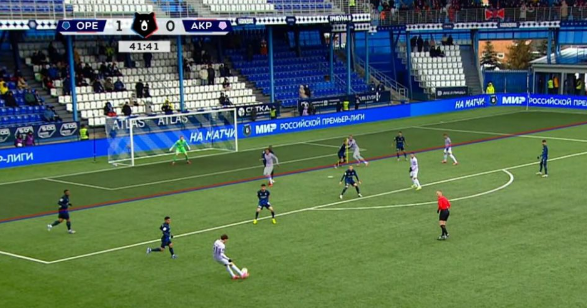 Сам кадр с линиями