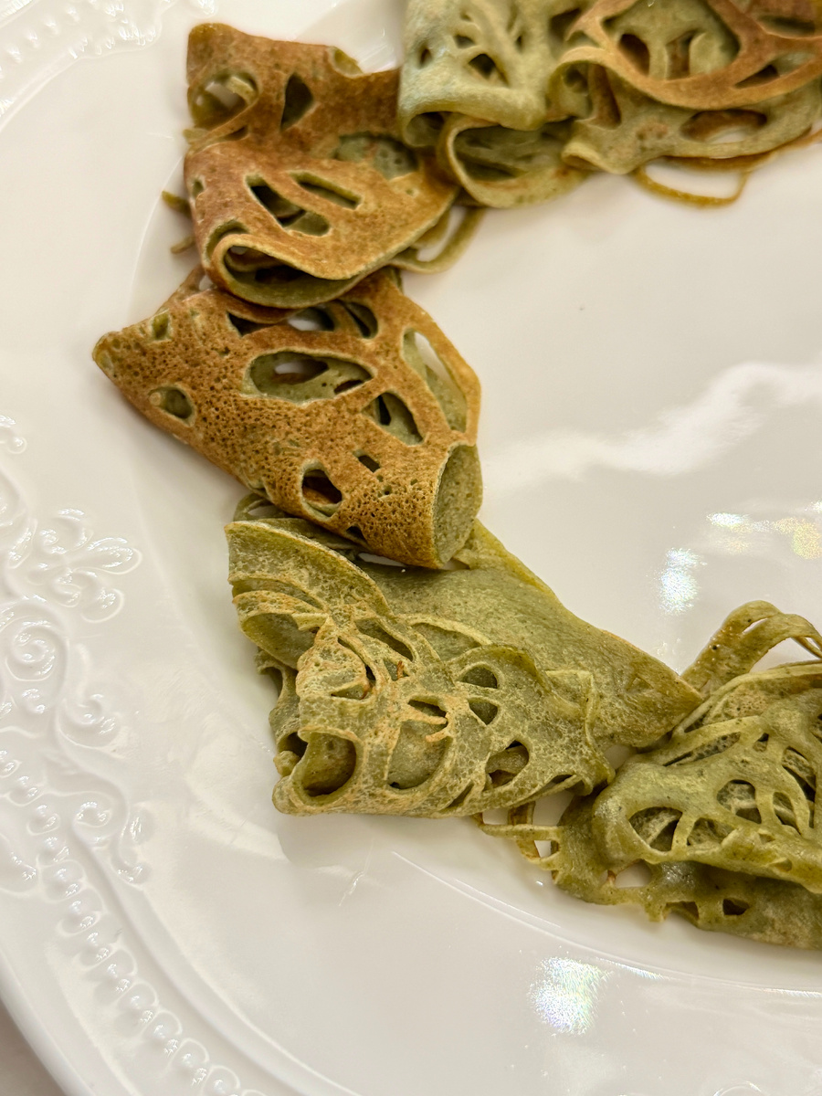 Ажурные блины с амарантовой мукой на семинаре Сибирской школы мясоделия #Мясотема 