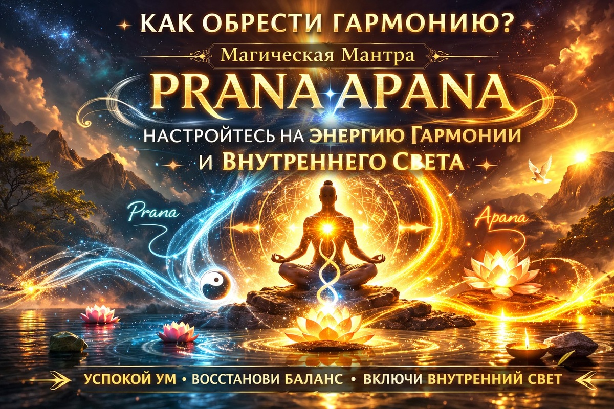 Магическая Мантра Prana Apana: Настройтесь на Энергию Гармонии и Внутреннего Света ✨
