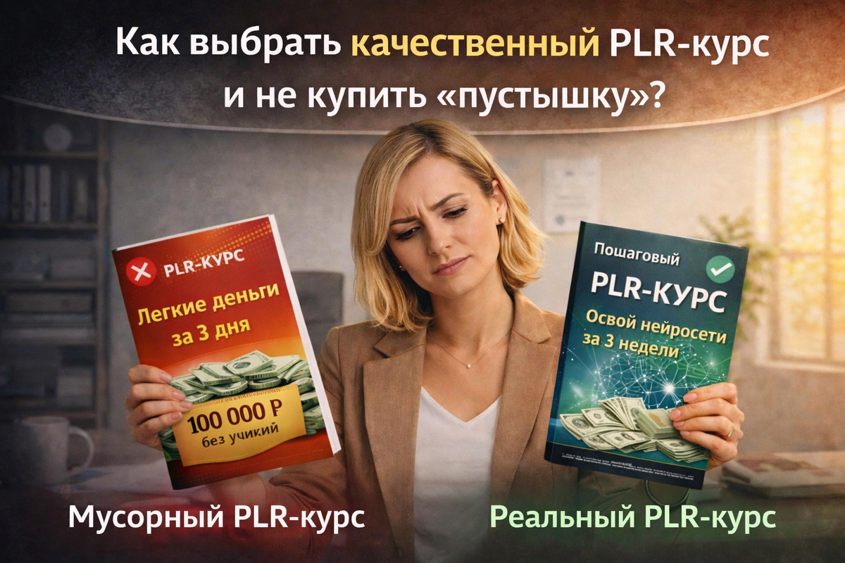 Как выбрать качественный PLR-курс и не выбрать «пустышку»