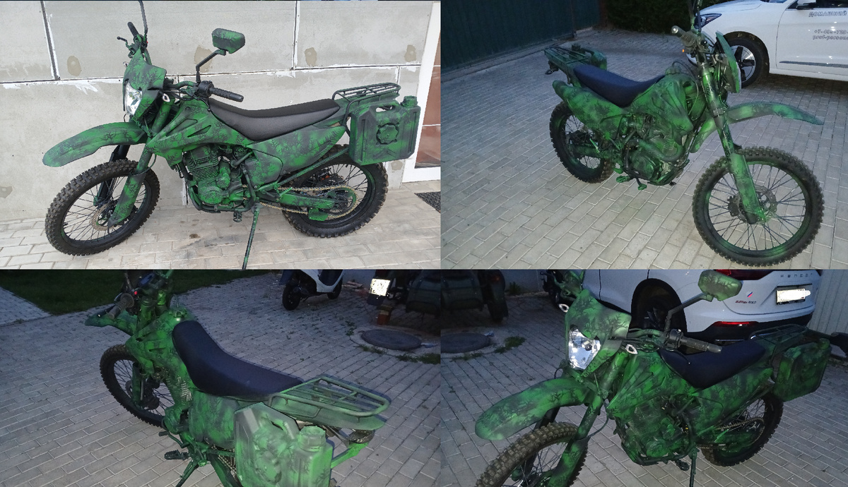 Полностью готовый мотоцикл