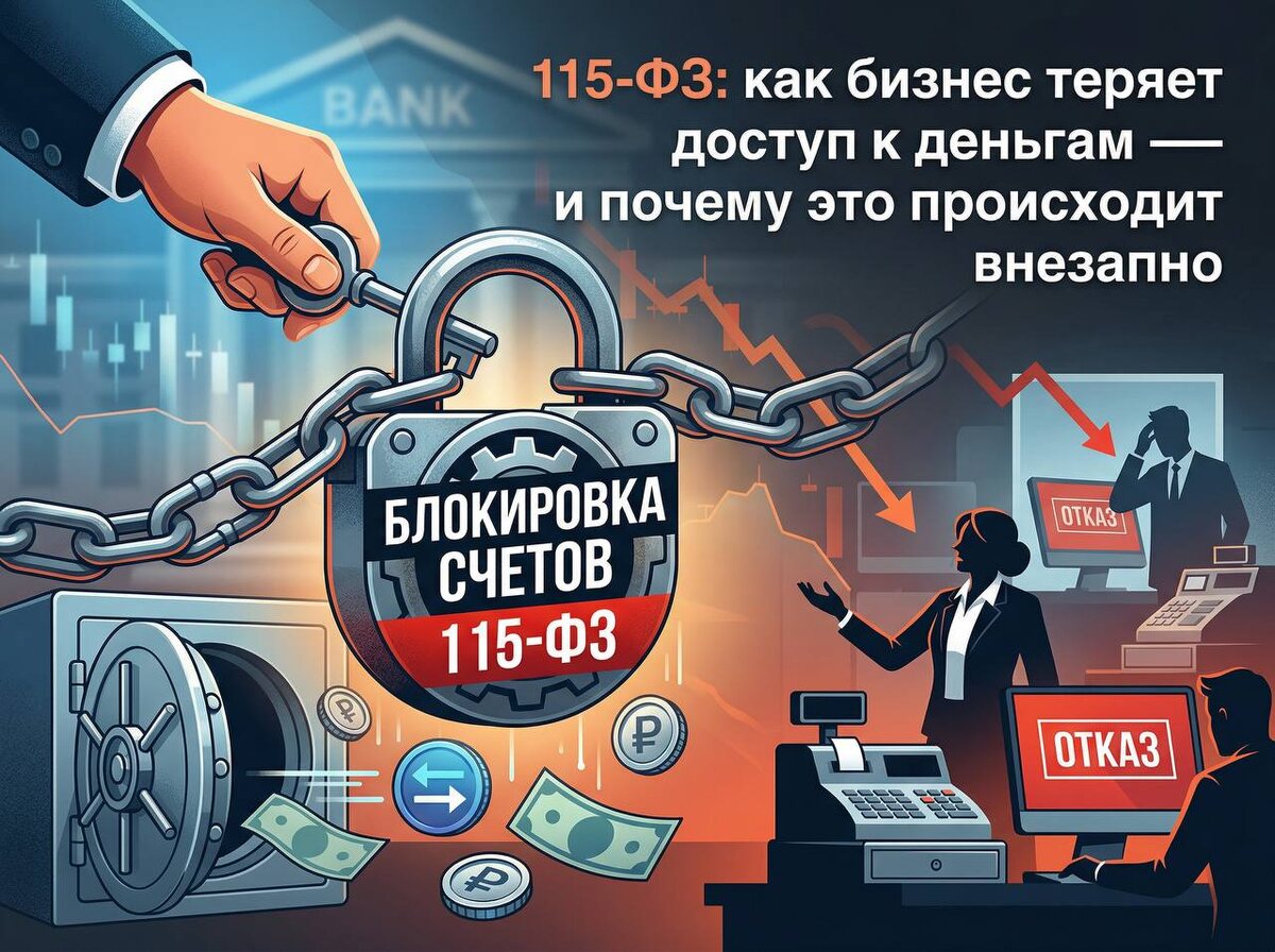115-ФЗ: что конкретно делает бизнес «подозрительным» для банка — и как это исправить до того, как придут вопросы