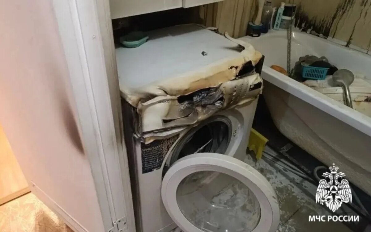    Стиральная машина вспыхнула на улице Кунгурцева в Ижевске