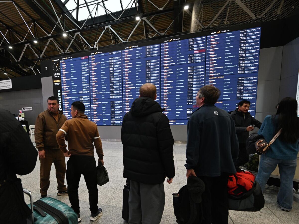    Онлайн-табло в московском аэропорту Шереметьево | © РИА Новости / Пелагия Тихонова