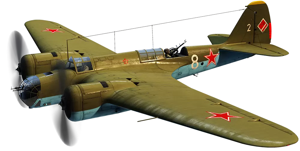 Советский фронтовой бомбардировщик СБ-2. Модель. Фото из Яндекса  