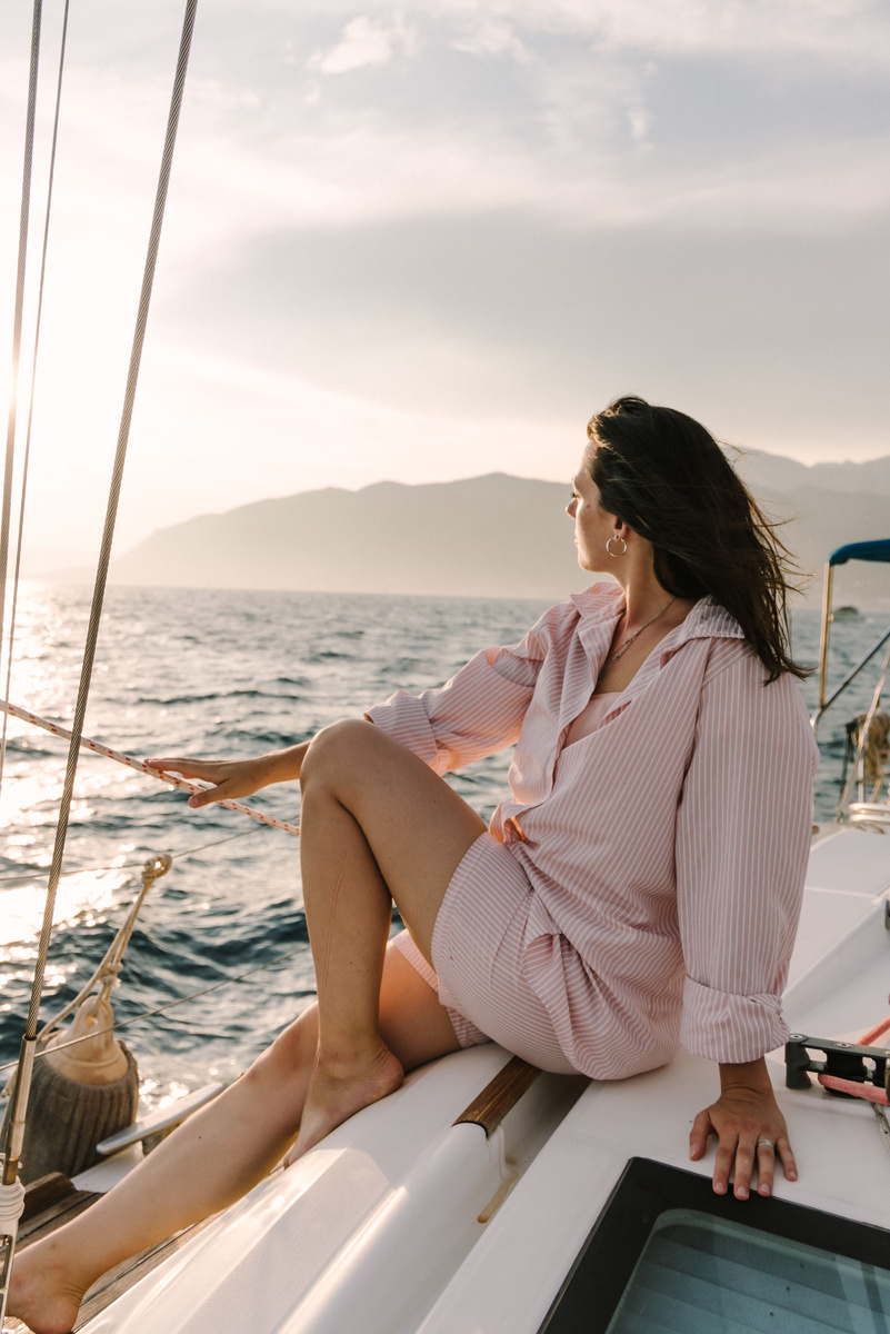 Прогулка на яхте. Черногория.