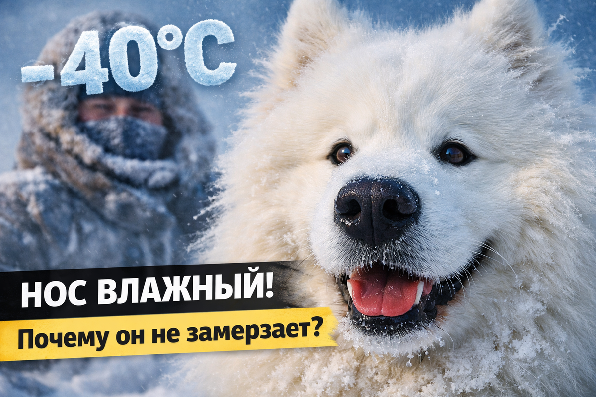 Почему у самоеда не замерзает нос в −40? Объяснение, которое удивляет