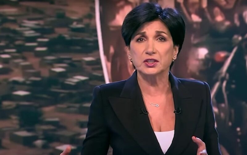    Телеведущая Ирада Зейналова во время одной из своих многочисленных командировок.