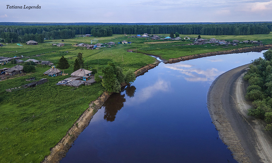 Река Тара в деревне Инцисс, Омская область. Фото: Соколова Татьяна. г. Омск