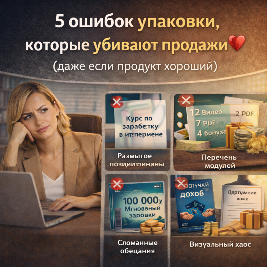 Пять ошибок упаковки, которые убивают продажи 💔